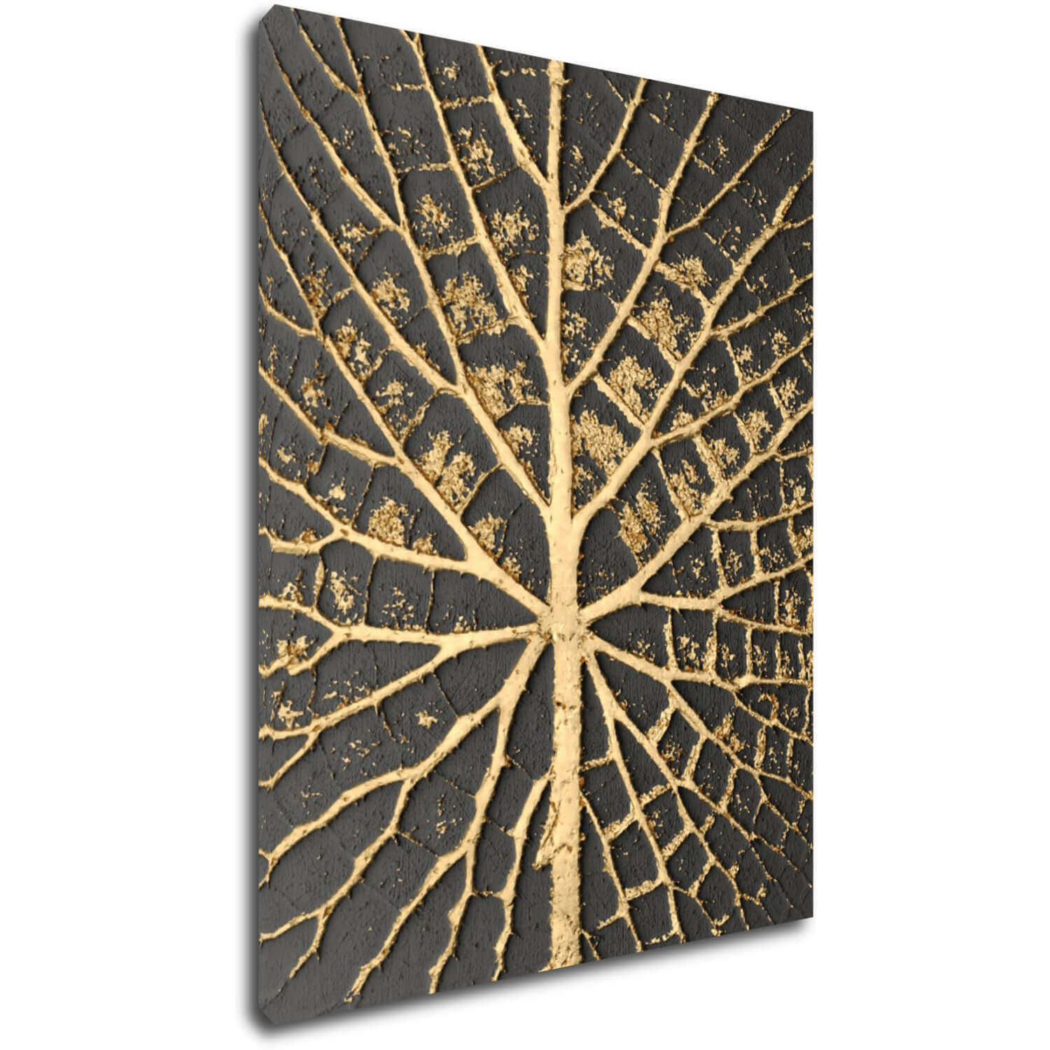Bild Golden leaf structure - 70 x 90 cm