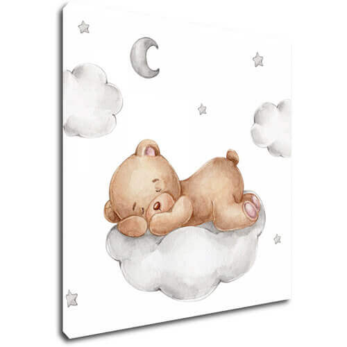 Obraz Sleepy bear on the cloud