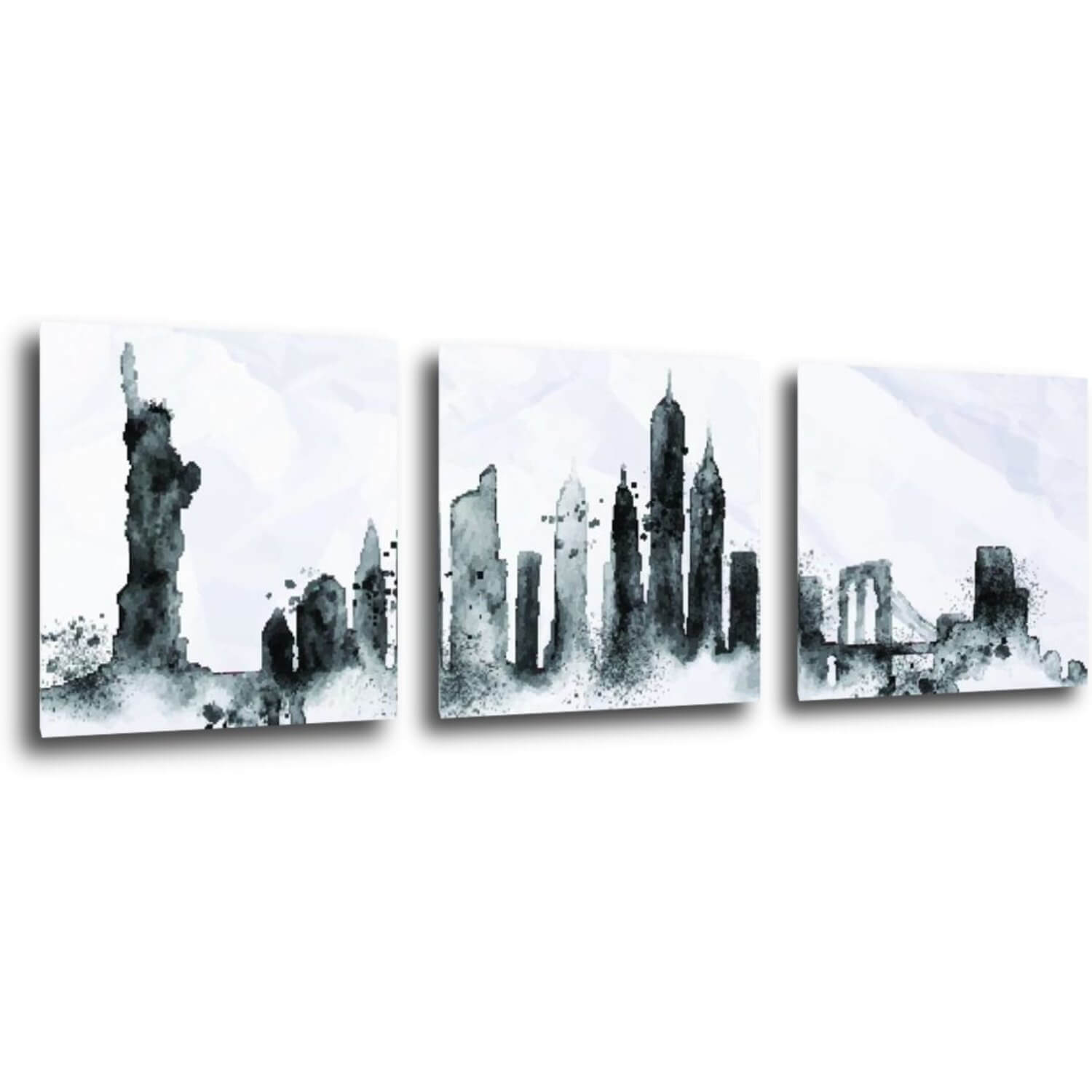 Bild New York panorama - 90 x 30 cm (3-teiliges)