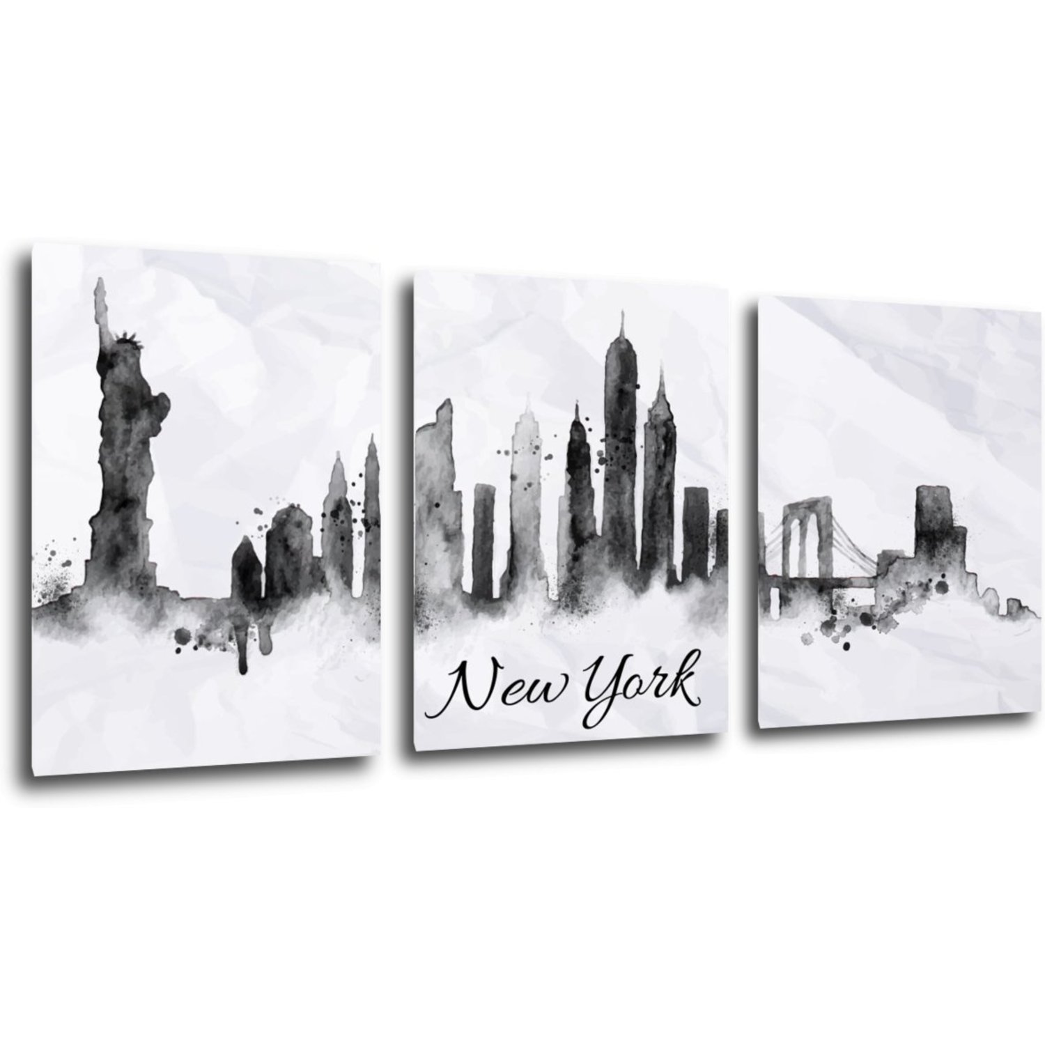 Bild New York panorama - 90 x 40 cm (3-teiliges)