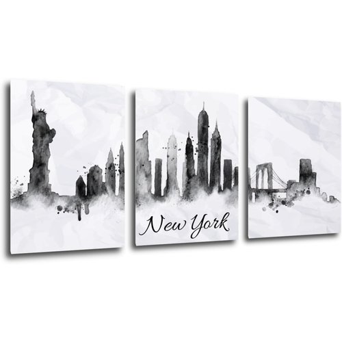 Bild New York panorama - 90 x 40 cm (3-teiliges)