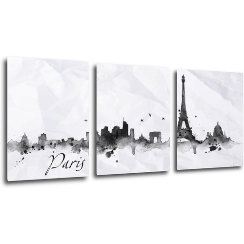 Bild Paris panorama - 90 x 40 cm (3-teiliges)