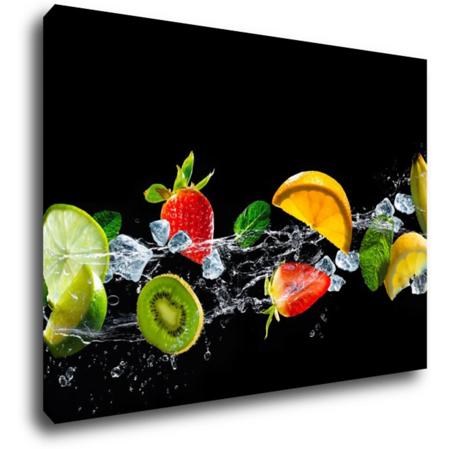 Bild Fruit black background - 70 x 50 cm