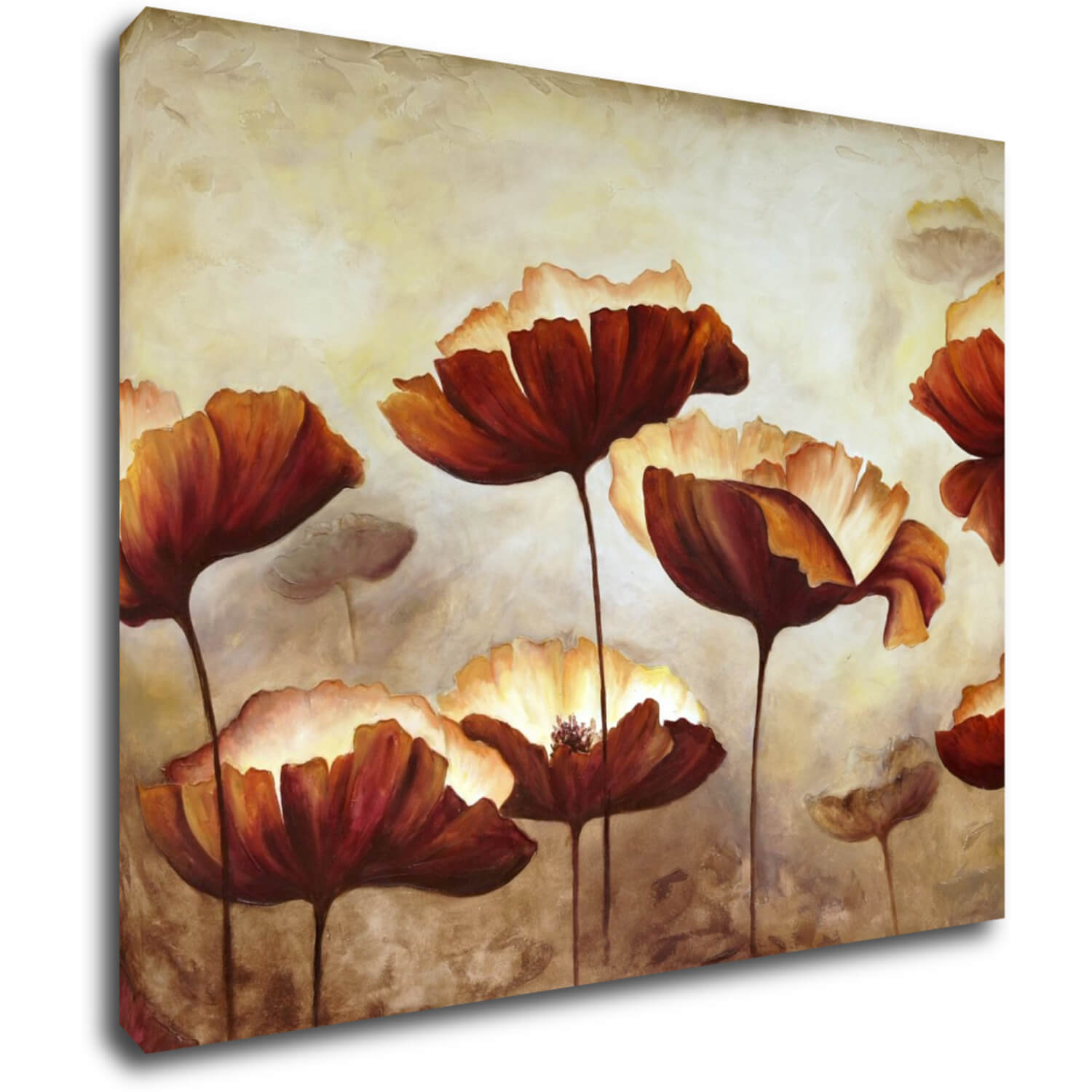 Bild Flowers red and yellow - 90 x 70 cm