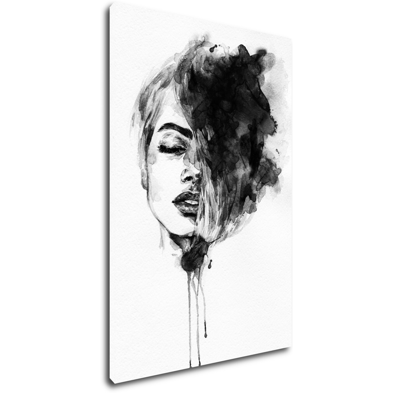 Bild Woman black and white ilustration - 40 x 60 cm