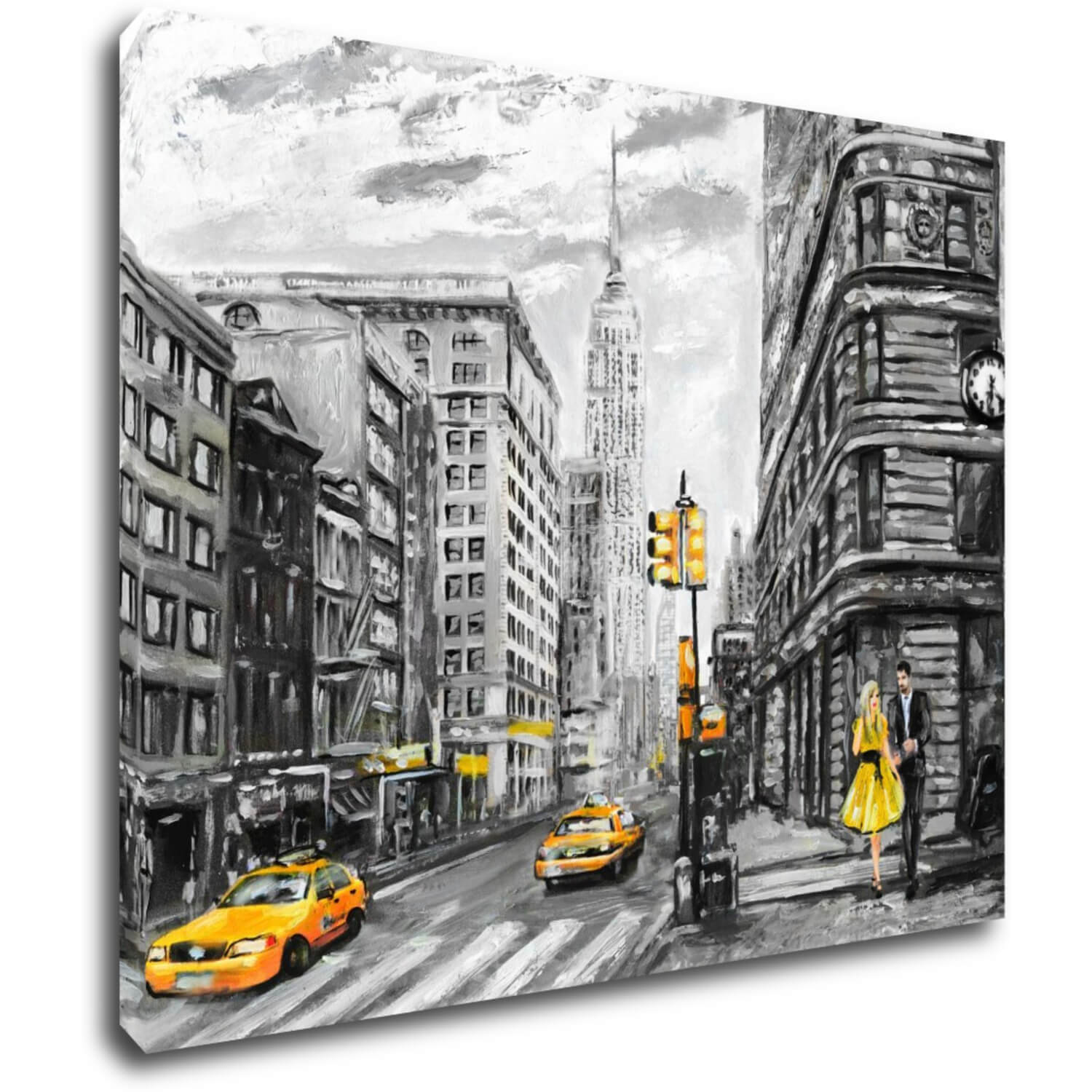 Bild New York Yellow Details - 90 x 70 cm