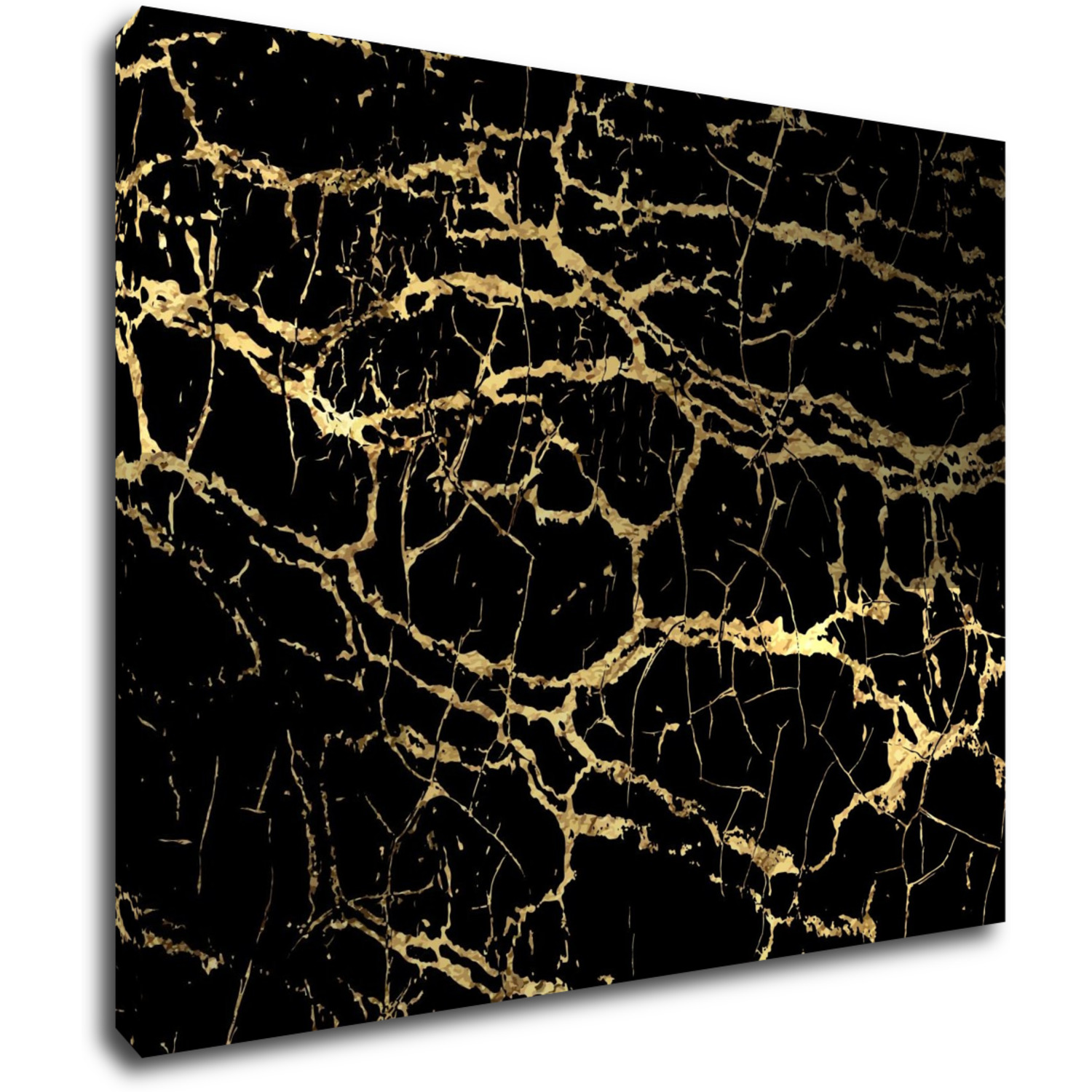Bild Marble black and gold - 90 x 70 cm