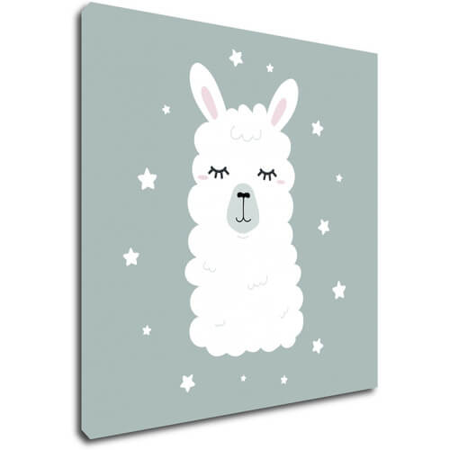 Bild Cute lama ilustration