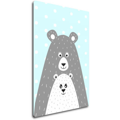 Obraz Bear blue background