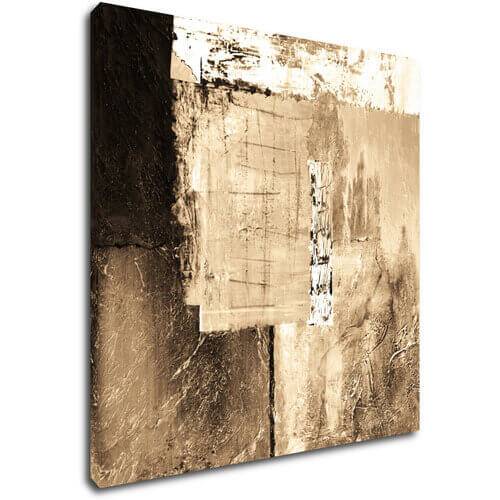 Bild Beige gold abstract square