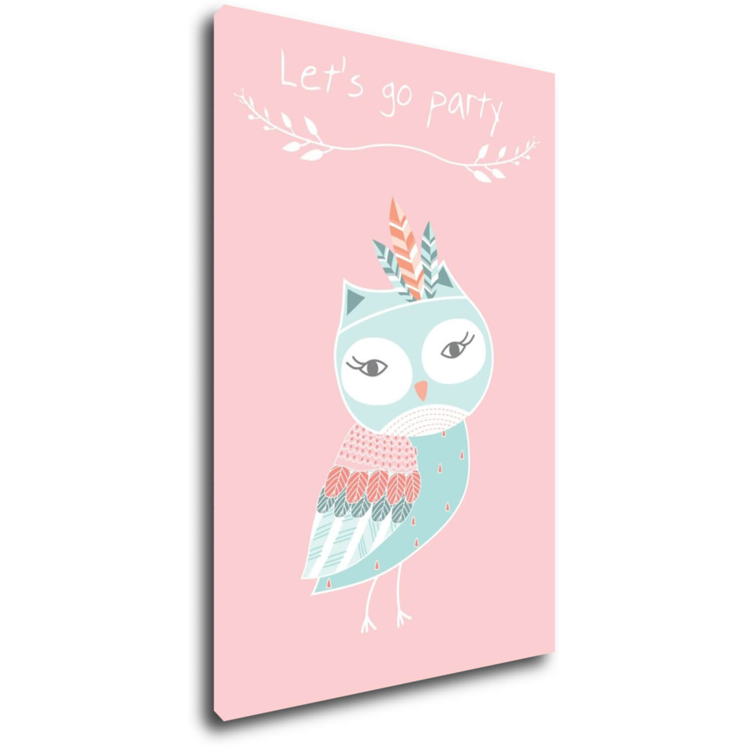 Obraz Let's go party owl - 20 x 30 cm