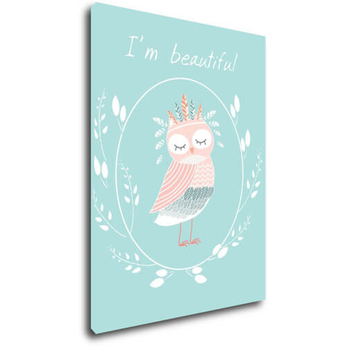 Obraz I'm beautiful owl - 30 x 40 cm