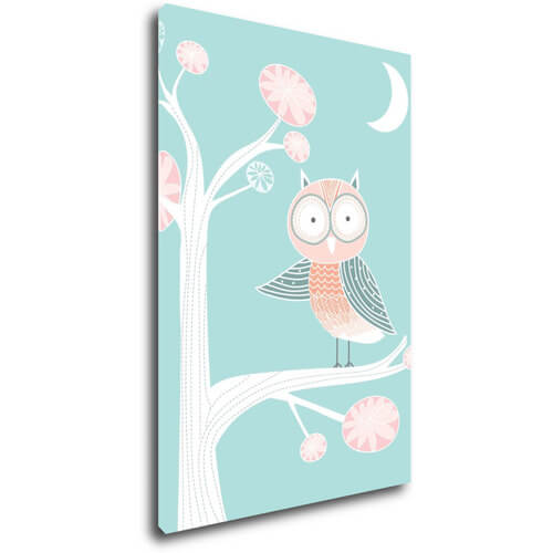 Obraz Owl on a tree - 40 x 60 cm