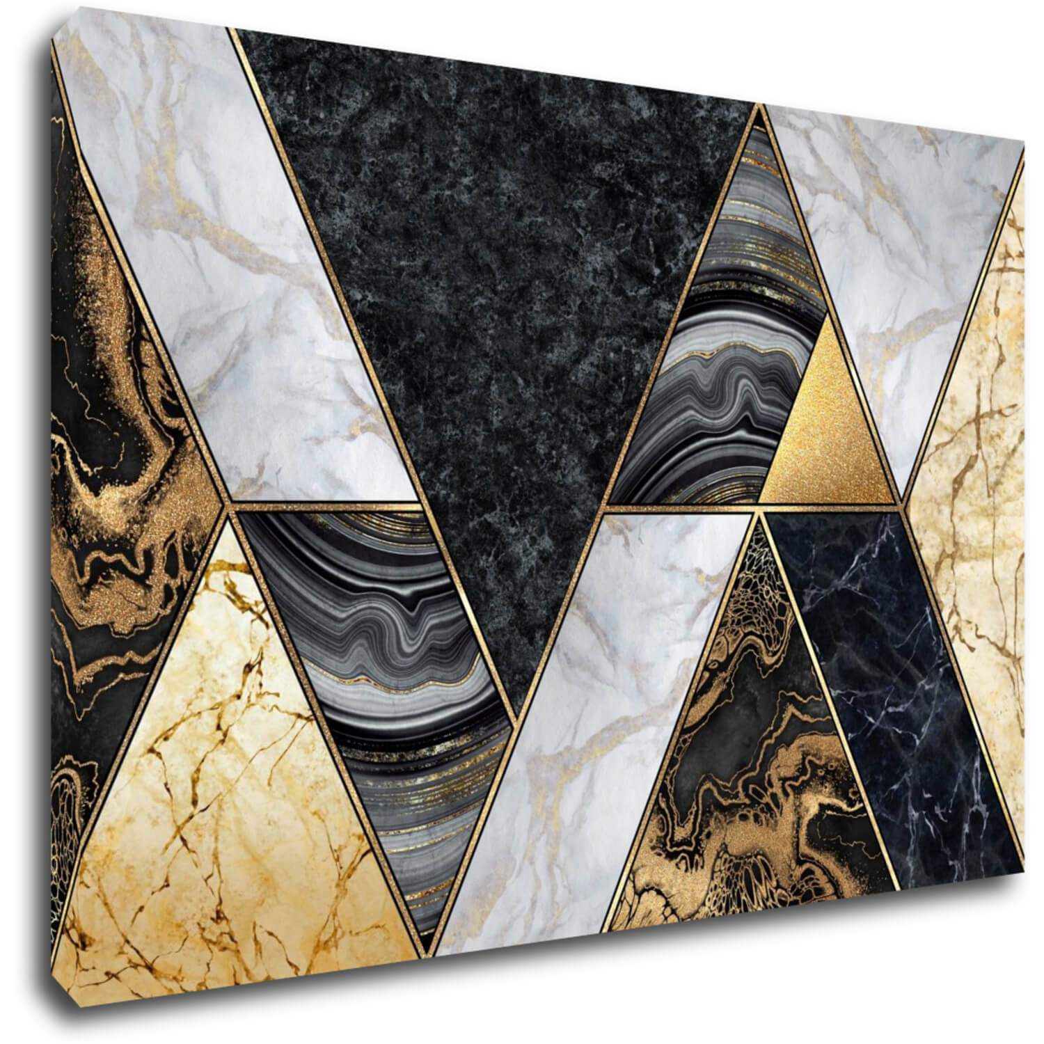 Bild Gold black abstract - 60 x 40 cm
