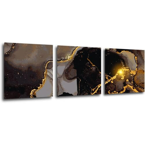 Bild Shiny abstract - 90 x 30 cm (3-teiliges)