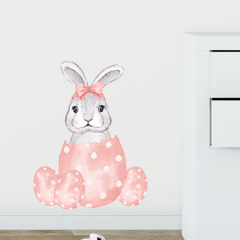 Wandaufkleber für das Kinderzimmer Bunny and egg