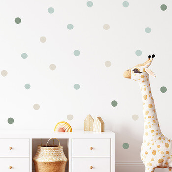 Wandaufkleber für das Kinderzimmer Green dots