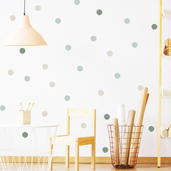 Wandaufkleber für das Kinderzimmer Green dots