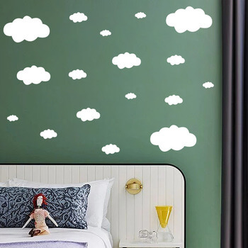 Wandaufkleber für das Kinderzimmer White clouds