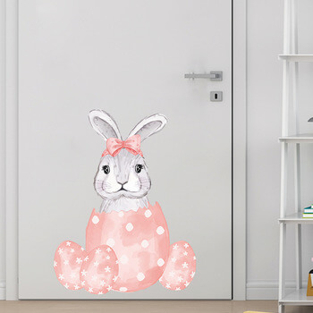 Wandaufkleber für das Kinderzimmer Bunny and egg