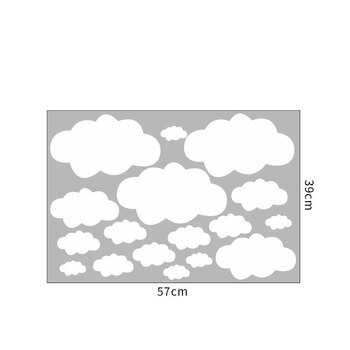 Wandaufkleber für das Kinderzimmer White clouds