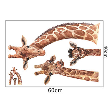 Wandaufkleber für das Kinderzimmer Cute giraffes - 60x40cm