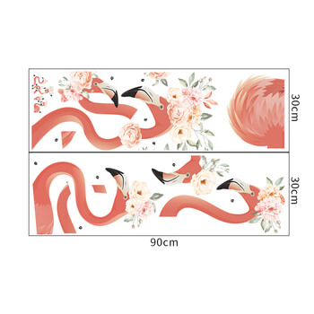 Wandaufkleber für das Kinderzimmer Flamingos