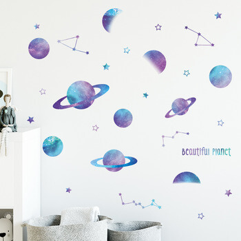 Wandaufkleber für das Kinderzimmer Planets